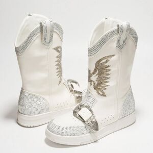 Buckle up Rider Rhinestone Boots by Cape Robbin
